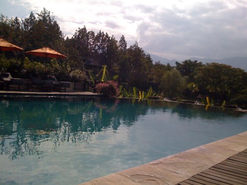 The pool at the Four Seasons, Chiang Mai